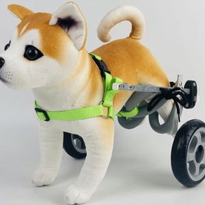 Silla de Ruedas para Perros, Ruedas Traseras, Ayuda para la Movilidad, Arnés de Nailon, Marco Metálico, Soporte Ajustable para Perros Discapacitados - Product Image 4