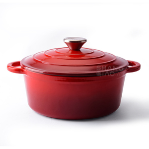 Ensemble de 6 casseroles <span class=keywords><strong>en</strong></span> <span class=keywords><strong>fonte</strong></span> émaillée de couleur personnalisée - Product Image 2