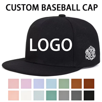 Gorra de Béisbol Unisex de 6 Paneles con Visera Plana, Malla, Estilo Hip-Hop, Letras Bordadas, Patrón Ajustable, Logotipo Bordado Personalizado