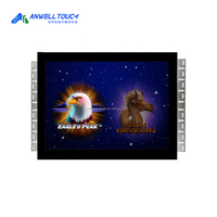Écran de jeu tactile OEM ODM POG 19 pouces avec port CGA RS232, technologie IR pour les joueurs, affichage multi-touch infrarouge