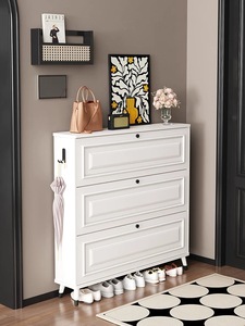 <span class=keywords><strong>Meubles</strong></span> de haute qualité au design moderne réglables à assemblage facile Étagère à chaussures en bois à 3 niveaux Organisateur de stockage Armoire à chaussures - Product Image 4
