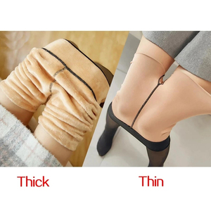 Leggings d'hiver chauds et respirants sans coutures pour femmes, pantalons thermiques, collants polaires doublés, collants épais effet seconde peau taille haute - Product Image 4