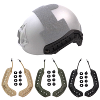 Adaptateur de rail latéral incurvé en nylon rotatif à installation rapide pour casques tactiques Mich