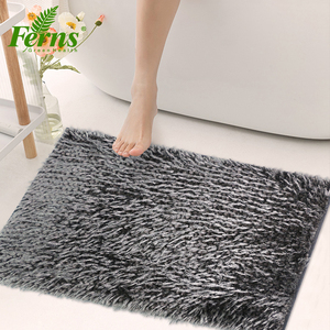 High Quality 16&quot; X 24&quot; Quick Dry Machine Washable Water Absorbent Bathroom Rugs <strong>Shiny</strong> <strong>Chenille</strong> Bath Rug Bath Mat