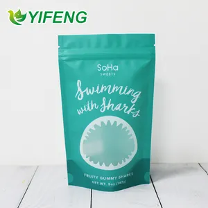 Sac plastique givré à pression, Logo personnalisé, 500g 1kg 5kg 10kg, bande à déchirer, sac à fermeture éclair de qualité alimentaire, 10 unités