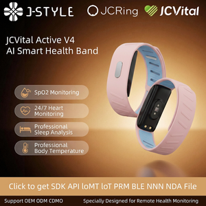 Pulsera Inteligente JCVital V4 SDK APL OEM ODM con IA, Monitor de Salud y Seguimiento del Cuidado Femenino, Banda de Fitness con Soporte SDK Gratuito - Product Image 1