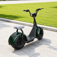 Scooter électrique vintage tout-terrain monoplace, batterie lithium 60V 20Ah, pneu large 8 pouces 285-55-8