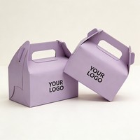 Boîte alimentaire en papier personnalisée avec fenêtre, boîte à croissants, boîte à pain, boîte d'emballage pour poulet frit