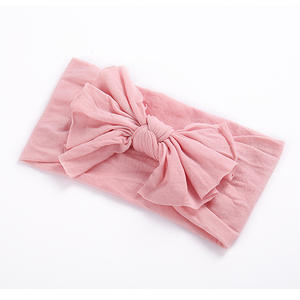 Diadema para Bebé Recién Nacido, Banda para el Cabello de Nailon Súper Suave, Turbante con Lazo, Diadema con Lazo para Niña, Accesorios para el Cabello con Decoración de Lazo - Product Image 5