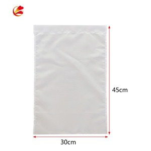Bandera de jardín blanca de doble cara, tela blanca de sublimación, en blanco, venta al por mayor - Product Image 1