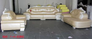 High-End European Genuine Leather L-Shape Sectional <b>Sofa</b> Set Wood Carving 1+2+3 Seats Solid Wood Legs Luxury <b>Living</b> <b>Room</b> <b>Sofa</b> - Product Image 5