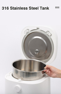 เครื่องทำความชื้นในอากาศร้อนด้วยไอน้ำร้อนแบบ <span class=keywords><strong>Wifi</strong></span> เครื่องทำความชื้นพร้อมถังเก็บน้ำสแตนเลสสำหรับบ้านบริสุทธิ์6L รู - Product Image 3