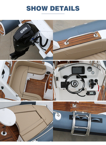 Haohai Cabine Cruiser Rigide Passager Utilisé nouveau Aéroglisseur Canoë Barche Rigide Gonflable Ponton Pédale <span class=keywords><strong>Bateau</strong></span> De <span class=keywords><strong>Patrouille</strong></span> À Vendre - Product Image 6