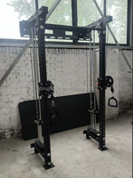 Machine à Câbles Murale Multi-Fonctionnelle de Haute Qualité, Système de Poulies Réglables pour Entraînement Complet du Corps à Domicile, Gain de Place