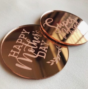 Carte d'insertion de cupcake en acrylique créatif pour fête des mères, décoration de gâteau mère fleur, topper de gâteau, nouvelle collection <span class=keywords><strong>2023</strong></span> - Product Image 6