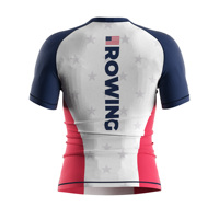 Rashguard pour homme UPF50+ à manches courtes, protection solaire, extensible dans 4 directions, durable pour le paddle et le dragon boat