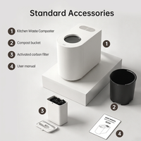 Composteur intelligent abordable pour déchets alimentaires, recyclateur électrique de cuisine de gamme moyenne 4,5 L, sans odeur, OEM ODM CE RoHS, vente en gros