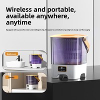 Mini Lave-linge portable entièrement automatique à chargement par le haut pour sous-vêtements, sans installation, batterie au lithium rechargeable par USB, mécanique