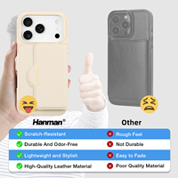 Étui de téléphone portable personnalisé pour iPhone en cuir microfibre avec fermeture magnétique résistante aux chocs et étanche
