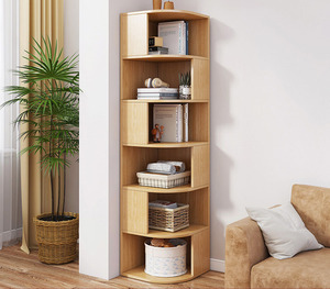 ชั้นวางหนังสือไม้เข้ามุมสำหรับห้องนั่งเล่น รุ่น KY-0489 ชั้นวางหนังสือไม้เข้ามุม KY-0489 - Product Image 3