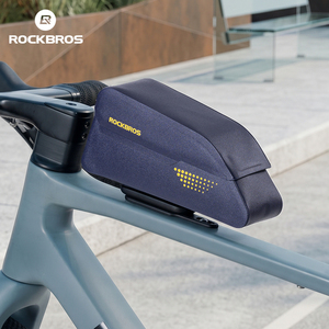 <span class=keywords><strong>ROCKBROS</strong></span> AS-176 0.8L Magnetische Gespsluiting Waterdichte Bovenbuis Tas 600D Polyester TPU Fiets Frame Tas met PP Steunplaat - Product Image 6