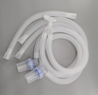 Tuyau souple ondulé en PVC de qualité médicale, tube transparent pour ventilateur, machines d'anesthésie, moulage par soufflage, découpe personnalisée disponible HongDun