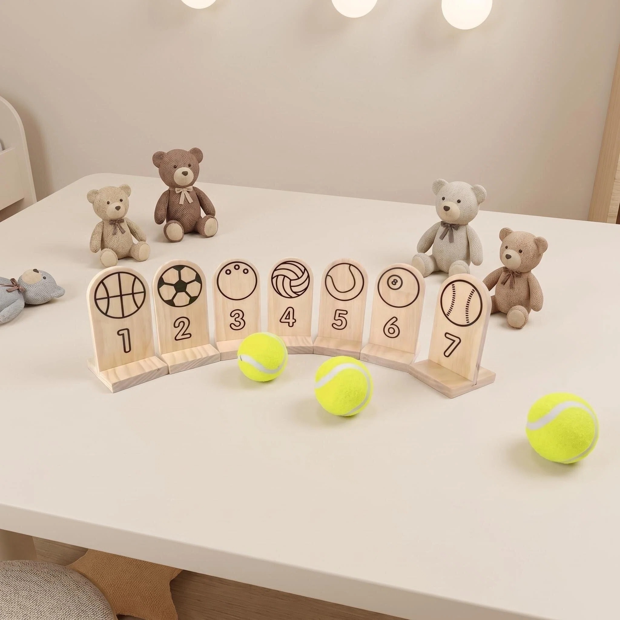 Combinaison tennis et standee