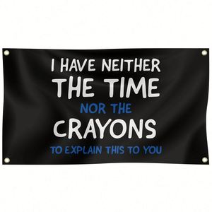 Tengo ni el tiempo ni el espacio para un tapiz decorativo de 3x5 pies para la habitación, dormitorio universitario, sala de estar. - Product Image 3