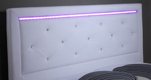 Vente en Gros de Meubles de Chambre à Coucher Lit en Bois Moderne Minimaliste avec Lumières LED Lit Double Rembourré - Product Image 4