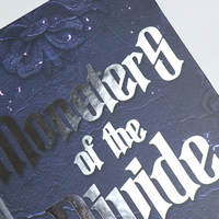 Impression de livres reliés personnalisés avec bords holographiques, bords pulvérisés, édition spéciale, reliure cartonnée, impression UV sélective