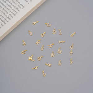 A3074 collier à breloques en argent sterling s925 à la mode pendentif cz lettre en cristal micro pavé pour bijoux à bricoler soi-<span class=keywords><strong>m</strong></span>ême - Product Image 2