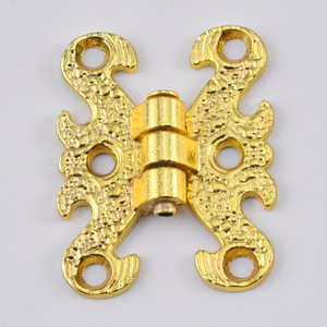 Charnière de meuble en alliage de zinc couleur or, style européen, montage en surface, quincaillerie de tiroir M-809 - Product Image 1