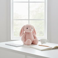 OEM ODM, prix bas, vente en gros, adorable peluche lapin, coton PP, logo personnalisé brodé, peluche lapin pour cadeaux promotionnels d'anniversaire