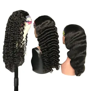 Xuchang, оптовая продажа, натуральные человеческие волосы, парики, бразильские волосы, повязка на голову, парики без кружева для черных женщин, 1 шт., длинные