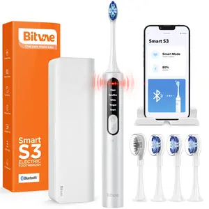 Escova de dentes elétrica Bitvae S3 Branca 5 modos com APP