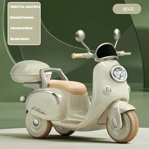 Электрический автомобиль для детей, электрический мотоцикл, двойной трехколесный велосипед, детская игрушка с дистанционным управлением, зарядка аккумулятора автомобиля, подарок на день рождения - Product Image 5