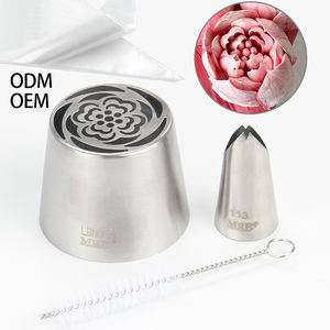 Juego de puntas de tubería rusas, boquillas de glaseado de acero inoxidable para decoración de pasteles, crema, ramo de flores, galletas DIY, postres, herramientas para hornear - Product Image 1