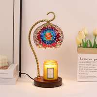 Lampe chauffe-cire électrique artisanale de style marocain de luxe pour la décoration intérieure et l'aromathérapie