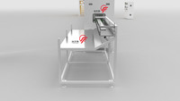 PS/PVC/MDF skirtin board mesin, peralatan sekrup ganda, plastik baseboard membuat mesin