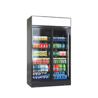 Réfrigérateur à porte en verre verticale à porte unique Réfrigérateur à boissons Coca-Cola