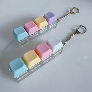 Factory Macaron Color Fidget Keychain Clickable <b>Keyboard</b> Button Stress Relief Toy Portable Anxiety Reliever for Adults & Kids - Product Image 3