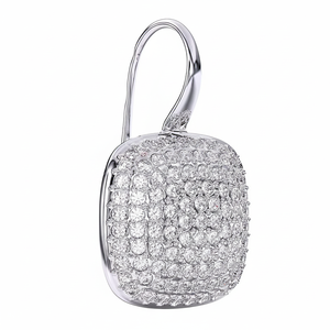 LAELA 20mm Women's Trendy Classic Stainless Steel <b>Crystal</b> Rhinestone Huggie <b>Earrings</b> Hypoallergenic Gift - Product Image 2
