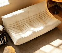 Fauteuil de salon moderne en mousse haute densité, canapé de sol sans cadre, chaise d'appoint compressible pour salon