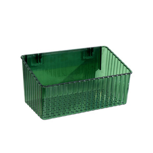 Étagère de rangement pour salle de bain, murale, en plastique, rectangulaire, organiseur de cosmétiques pour lavabo et toilettes, design minimaliste - Product Image 4