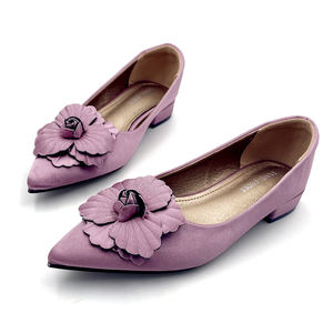 <span class=keywords><strong>Chaussures</strong></span> de mariée pour femmes de couleur violette, à talon bas, personnalisées, à motif floral, <span class=keywords><strong>chaussures</strong></span> simples pour femmes, faible MOQ, <span class=keywords><strong>chaussures</strong></span> de créateur pour femmes - Product Image 2