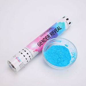 Feux d'artifice révélés par le sexe rose et bleu Fête d'anniversaire de vacances pour enfants Salut à la poudre rotative - Product Image 2