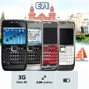 Téléphone portable à double SIM avec clavier anglais, russe et arabe pour E71 avec écran TFT de 2,4 pouces et batterie grande capacité - Product Image 2
