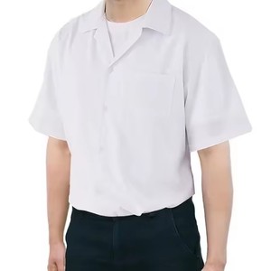 <span class=keywords><strong>Camicia</strong></span> da <span class=keywords><strong>uomo</strong></span> estiva formale con bottoni <span class=keywords><strong>a</strong></span> maniche corte con Logo personalizzato stampato in cotone 100% <span class=keywords><strong>abito</strong></span> corto <span class=keywords><strong>a</strong></span> <span class=keywords><strong>righe</strong></span> - Product Image 3