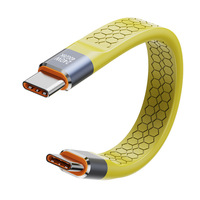 Cable de Datos Thunderbolt 4/USB4 de Función Completa, Carga Rápida de 240W, Cable de Datos Tipo-C de Doble Cabeza, Transmisión HD 8K, 40Gbps