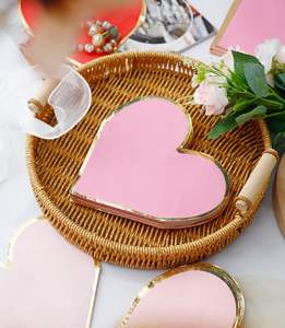 Serviettes <span class=keywords><strong>en</strong></span> <span class=keywords><strong>papier</strong></span> imprimées personnalisées <span class=keywords><strong>en</strong></span> forme <span class=keywords><strong>de</strong></span> cœur pour la Saint-Valentin, avec logo, pour cocktails, mariages et fêtes - Product Image 3